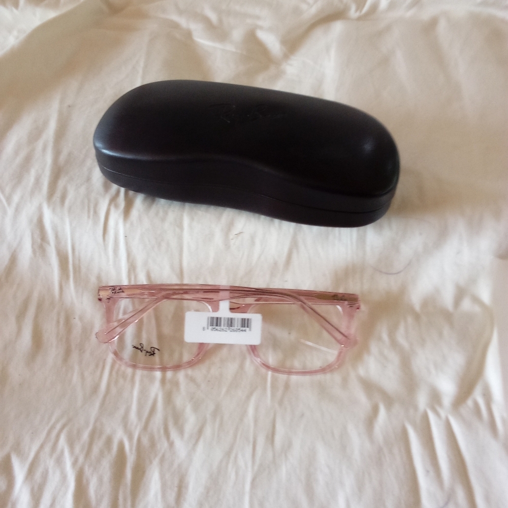 Ray-Ban RB7248D Transparent Light Pink Eyeglass Frames - Picture 2 of 2